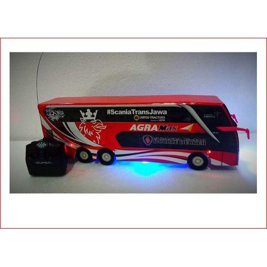 MAINAN MOBIL MOBILAN BUS BIS RC REMOT KONTROL MINIATUR TELOLET BASURI
