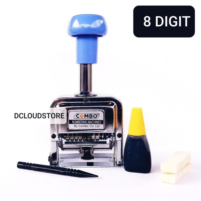 

Stempel Angka Nomor 8 Digit Otomatis Combo 108S 8 Digits Stamp Cap