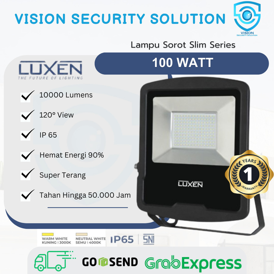 Luxen LED Floodlight Slim Series 100 Watt