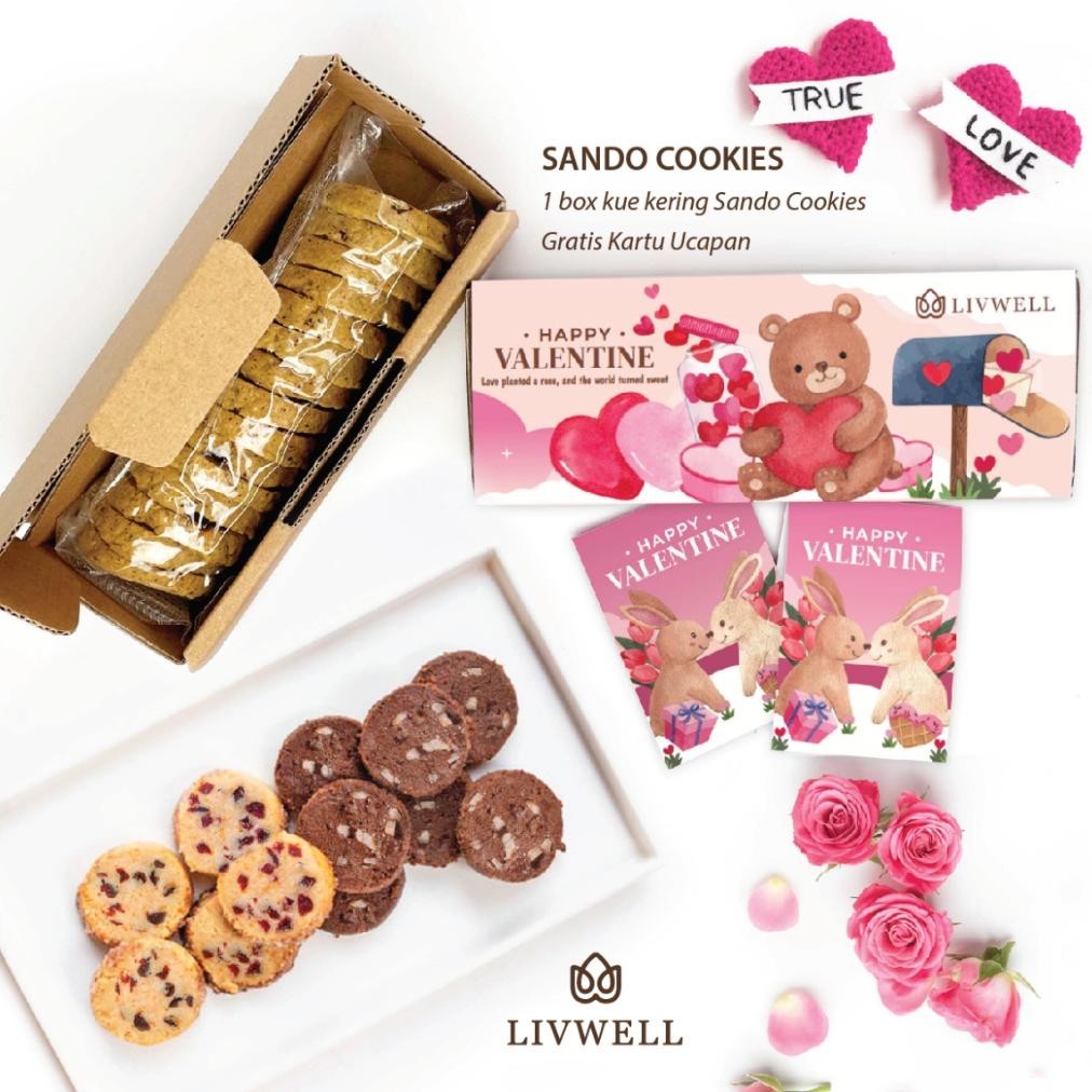 

{VALENTINE} Livwell HAMPERS Parsel SANDO COOKIES CHINESE NEW YEAR / VALENTINE (FREE CARD) TERLARIS