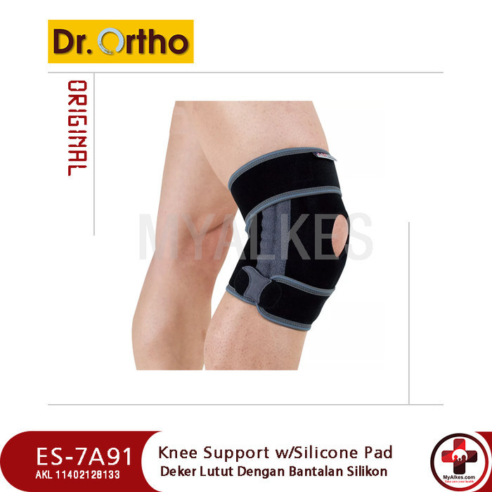 Promo Deker Lutut Dengan Bantalan Silicon / Knee Support Dr Ortho Es-7A91