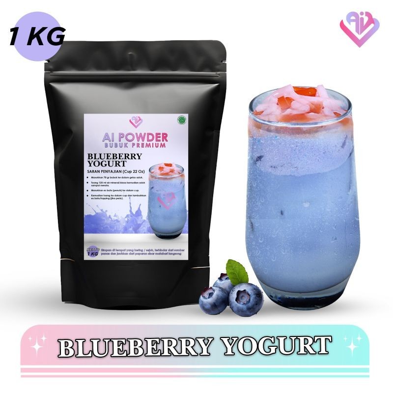 

Blueberry Yogurt Bubuk Minuman Premium The Best Instan 1Kg