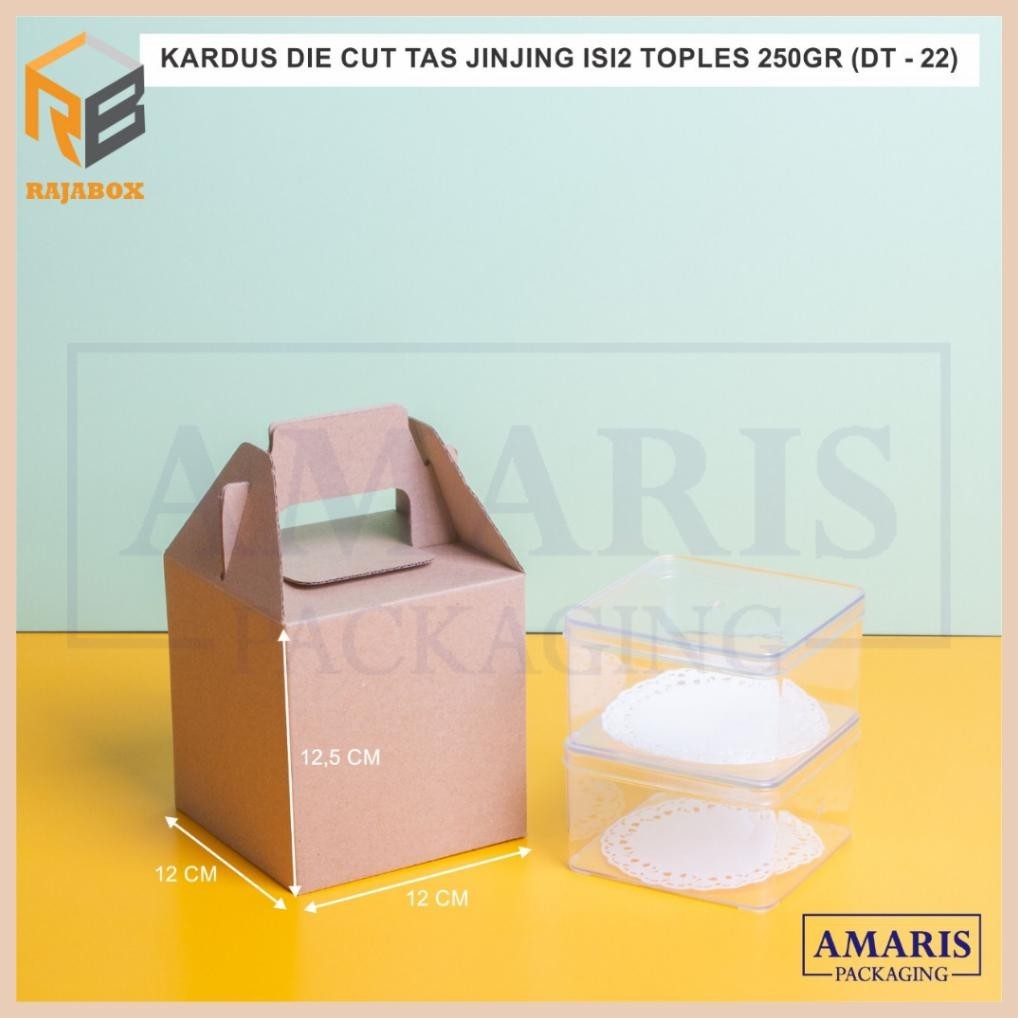 

Spesial Diskon Kardus Die Cut Tas Jinjing Isi 2 Toples 250 Gr Isi 10 Pcs DT-22 Ethicelnan