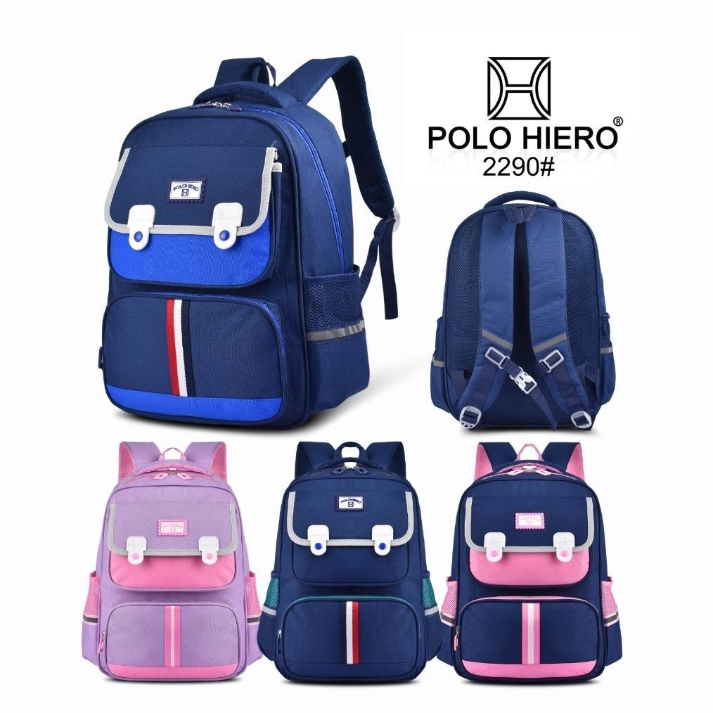 BIG SALE (TGS) Tas Ransel Sekolah Polo Hiero 2290 Backpack Anak Laki-Laki Dan Tas Ransel Anak Peremp