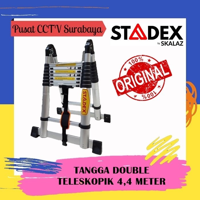 Tangga Teleskopik / Telescopic Double 4,4 Meter STADEX By SKALAZ