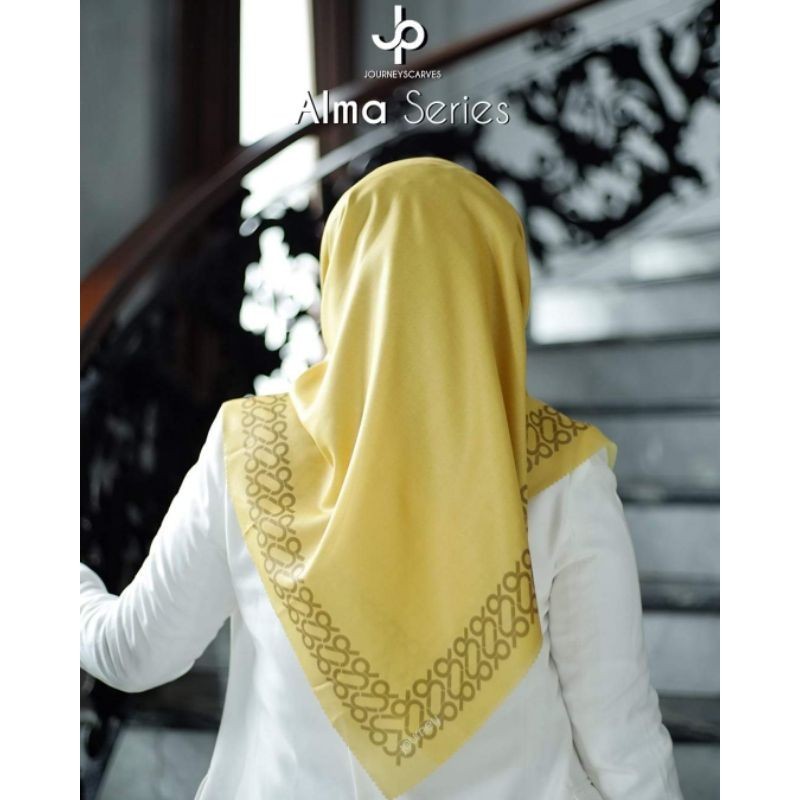 Jilbab JP Journey Scarves Alma Yellow