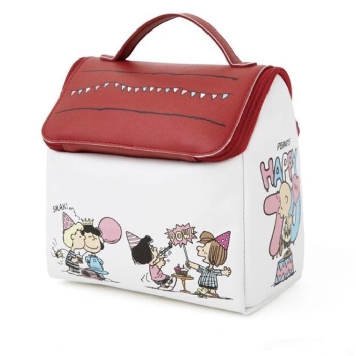 Risti Snoopy Peanuts Strorage Bag Tas Bekal Model Rumah Snoopy