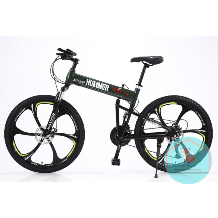 Terlaris Sepeda Lipat Xavior Hummer Mtb (Mountain Bike) 26 Inch Promo Terbaru