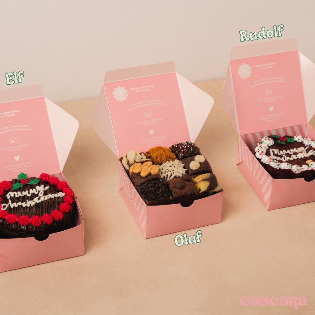 

PROMO MURAH Cascara Cookies - Christmas Hampers 2023 Cookies Brownies Natal Elf, Olaf, Rudolf size 10x10cm