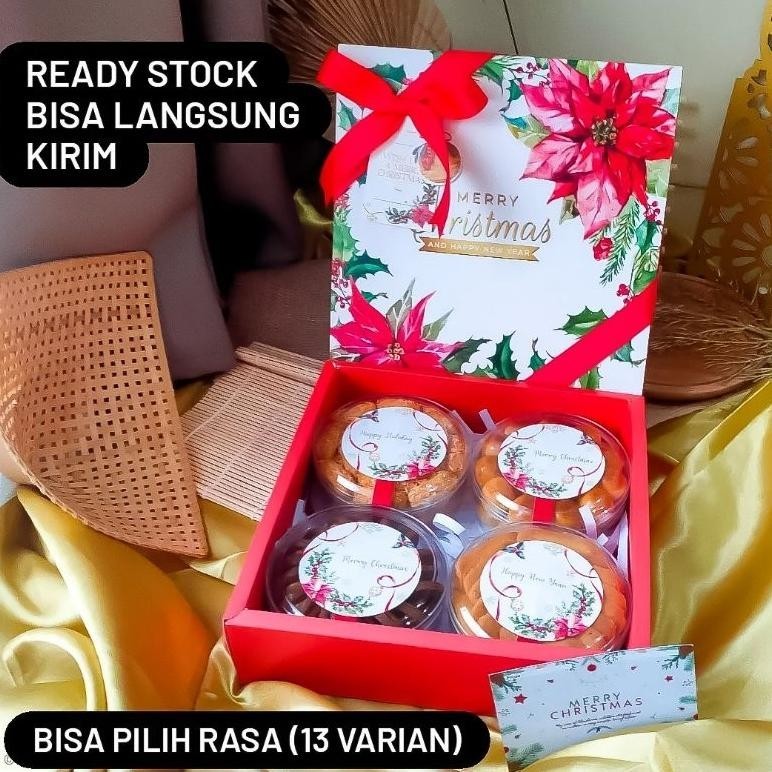 

CNY (READY BISA INSTANT) Parsel Natal & Tahun Baru Premium Kue Kering | FREE CARD & PAPERBAG | Christmas & New Year Hampers , Natal Tahun Baru Bisa Pilih Nastar, Sagu Keju, Lidah Kucing, Dll