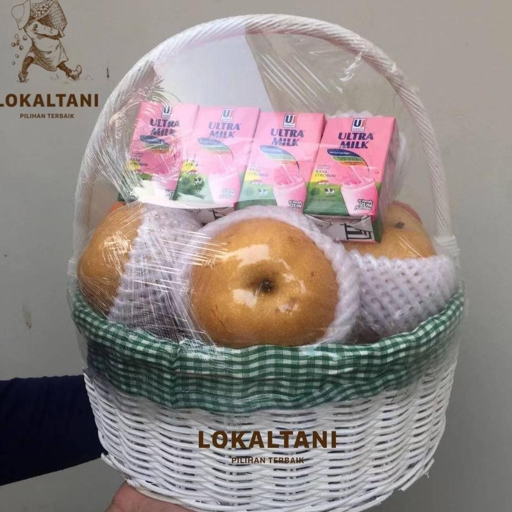 

CNY BIG PARCEL BUAH/ Hampers buah keranjang rotan Premium/Parcel Buah