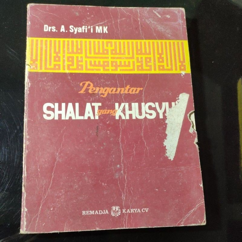 Buku PENGANTAR SHALAT YANG KHUSYU 1985s