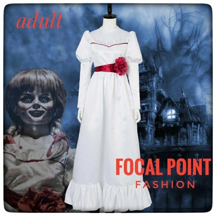 annabelle dress Kostum dewasa horror Halloween costume