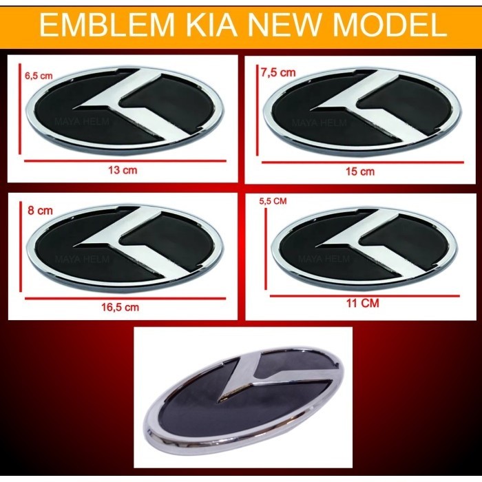 Asli Emblem Logo Mobil Kia New Best Quality Harga Khusus