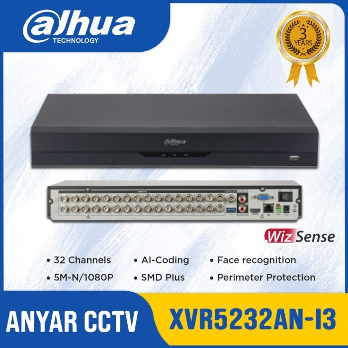 DAHUA XVR5232AN-I3 XVR5232AN I3 / XVR DAHUA 32CHANNEL Up To 5MP