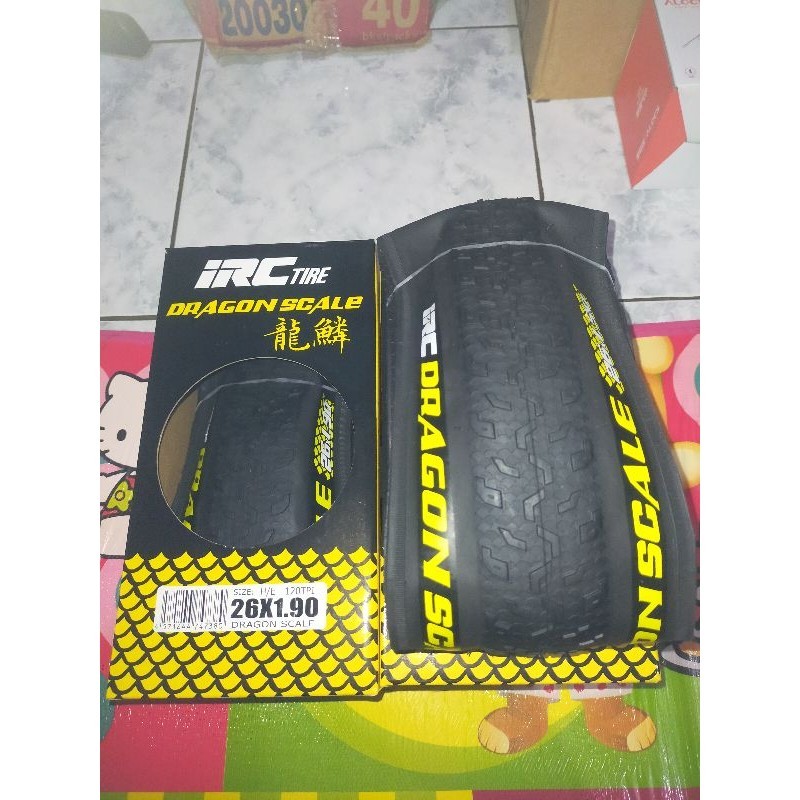 Ban Luar Sepeda ukuran 26x1.90 IRC Dragon Scale Ultralight Kondisi New Harga Satuan
