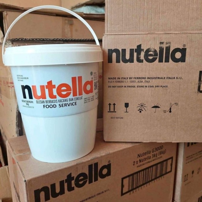 

Nutella Hazelnut Spread 3000Gr / 3Kg Selai Coklat
