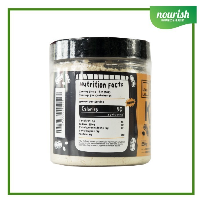

Selai Kacang Bubuk 1/3 Pb Lean Lab Original 250G