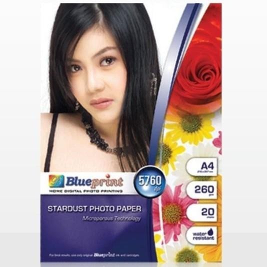 

Stardust Photo Paper Blueprint Kertas Foto Stardust A4 260Gsm 5760Dpi