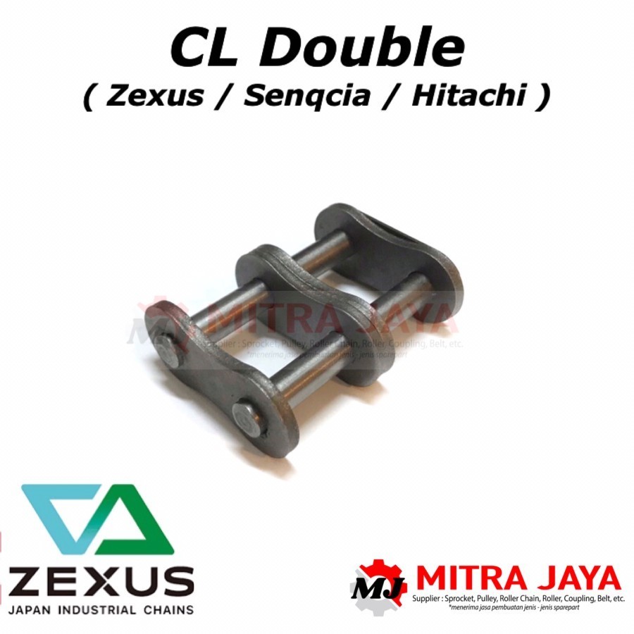 SAMBUNGAN RANTAI DOUBLE RS 120 - 2 ZEXUS SENQCIA HITACHI JEPANG CL CONNECTING LINK