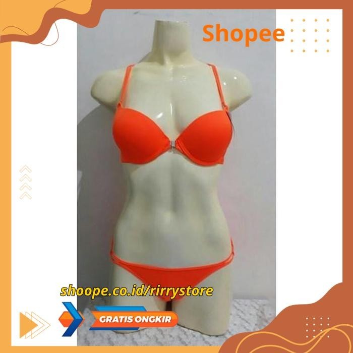 BRA SET PUSH UP FOAM KAWAT BUKA DEPAN BS 757 ATF2  -  BRA SET PUSH UP FOAM KAWAT BUKA DEPAN HIGHT QU