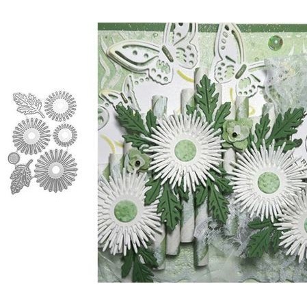 

Terbaru Cutting Dies - 3D Gerbera Flower And Leaves Promo Terlaris