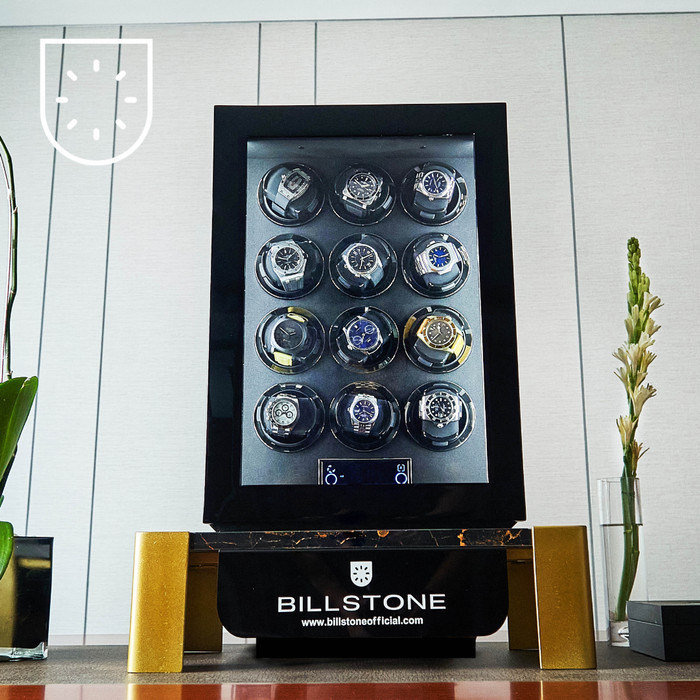 BILLSTONE FUSION 12 WATCH WINDER FINGERPRINT