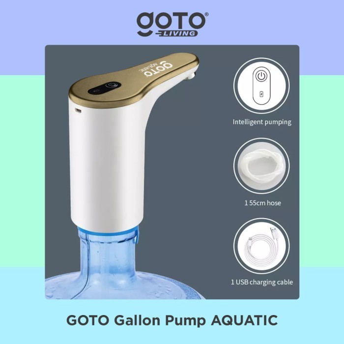 Goto Aquatic Pompa Galon Elektrik Disser Air num Pump Charge USB