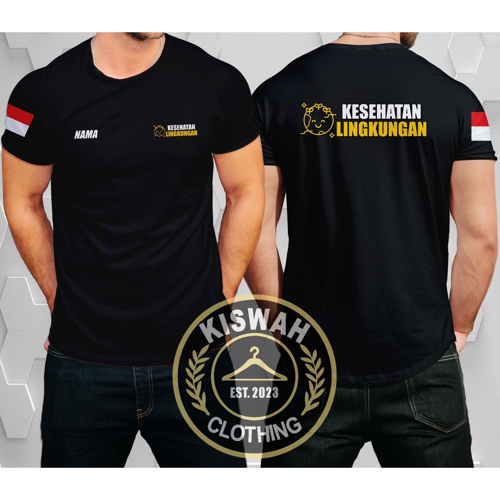 Kaos Tshirt Kesehatan Lingkungan Gratis Nama Kamu Baju Distro