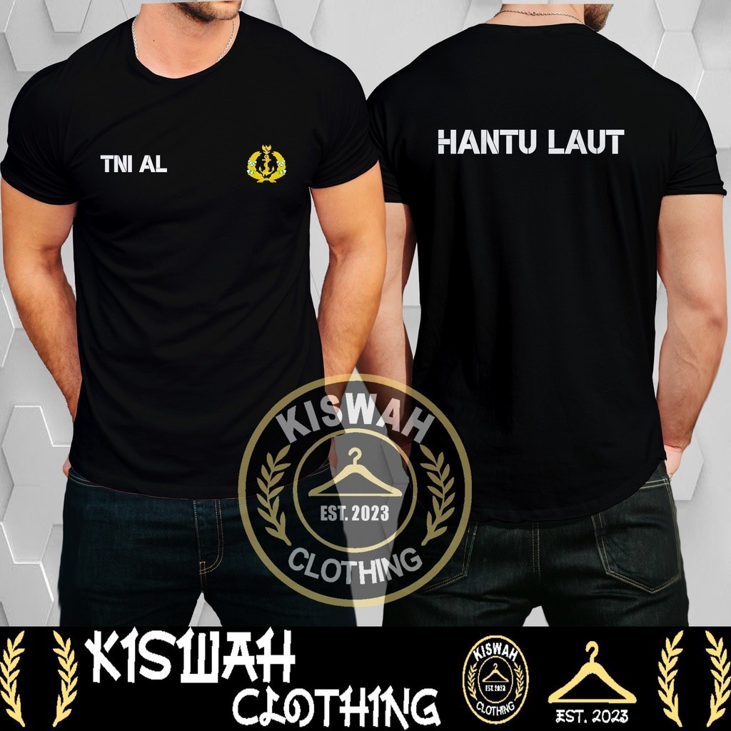 Kaos Tshirt TNI AL Tentara Angkatan Laut Hantu Laut Baju Distro