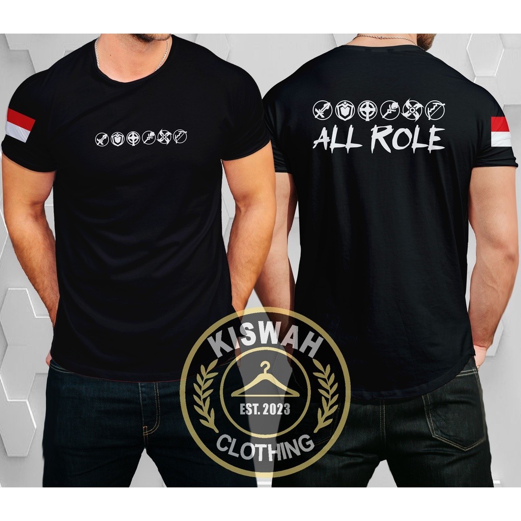 Kaos Tshirt Role Mobille Legend MLBB All Role DB Baju Game