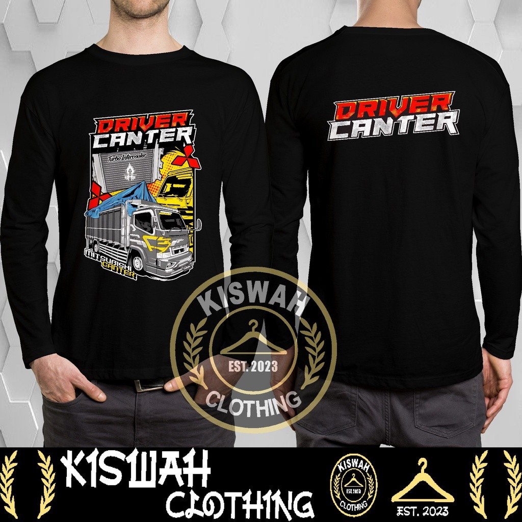 Kaos Tshirt Driver Canter Mania Lengan Panjang Baju Otomotif