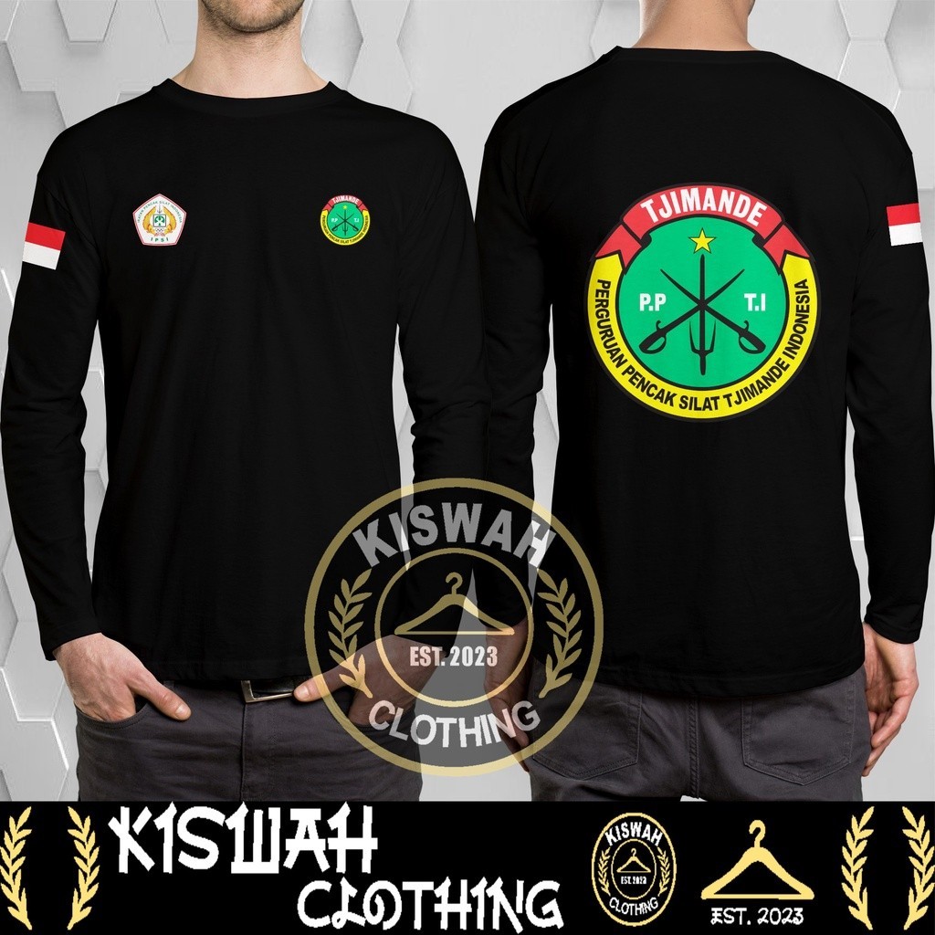 Kaos Tshirt Silat Cimande Indonesia IPSI Lengan Panjang Baju Distro