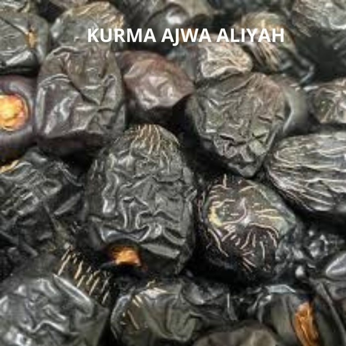 

Kurma - Kurma Ajwa Aliyah 500Gr/ Ajwa Aliyah Unai/ Kurma Ajwa Nabi 500Gr