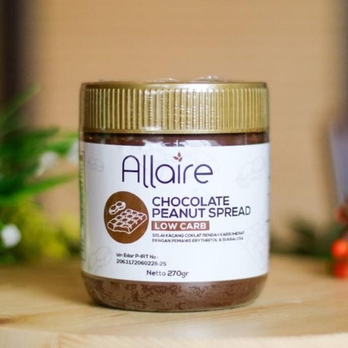 

Allaire Chocolate Peanut Spread Selai Coklat Kacang Keto Low Carb TP