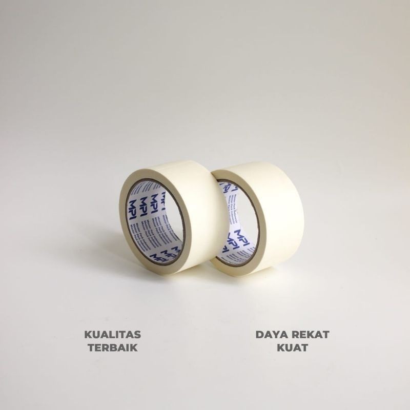 

ISOLASI MASKING TAPE ( isolasi kertas ) 24mm/ 48mm LAKBAN KERTAS (KING)