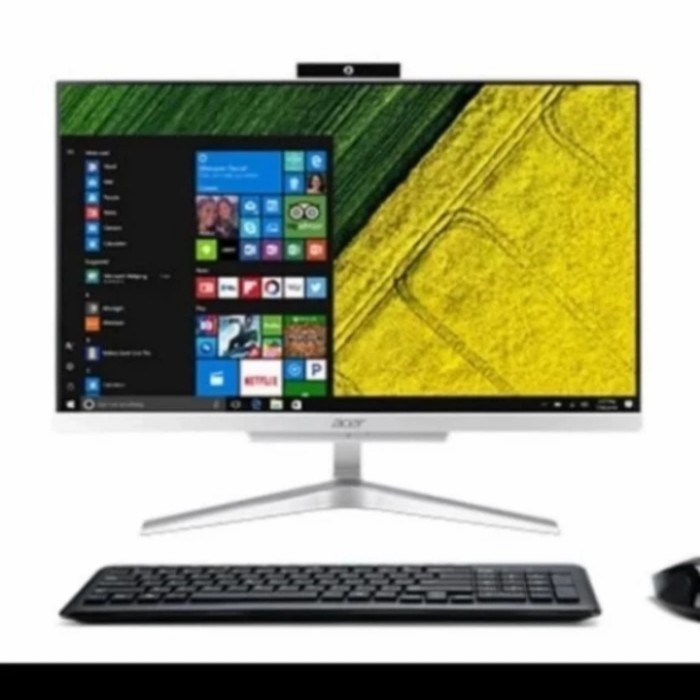 PC AIO ACER ASPIRE C22-865 INTEL CORE i3-8130U RAM 4GB/HDD 1TB W'10