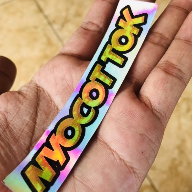 

tomonimart Stiker Hologram Nyocot Tok Racing Herex Anti Air Bijian - soundbalapblitar ||