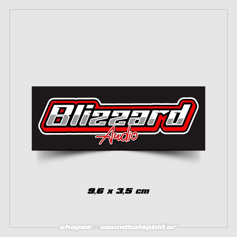

tomonimart Stiker Blizzard Audio Sound System Vynil Anti Air Bijian Unofficial ||