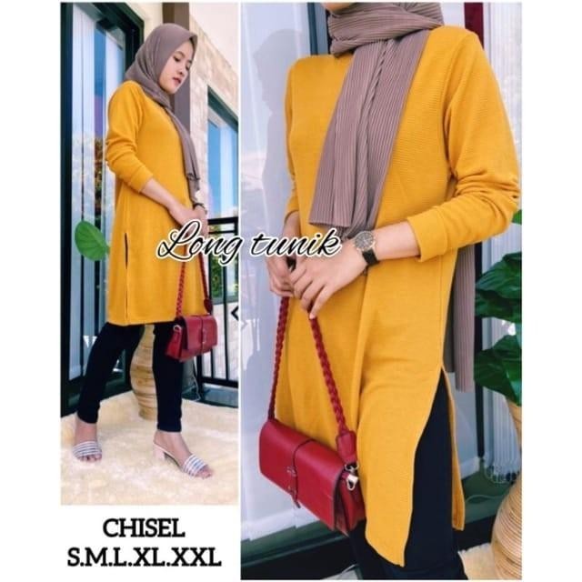 BISA COD - LONG TUNIK - TUNIK PHENOMENAL / CHISEL BRANDED / TUNIK BUSUI FRIENLY