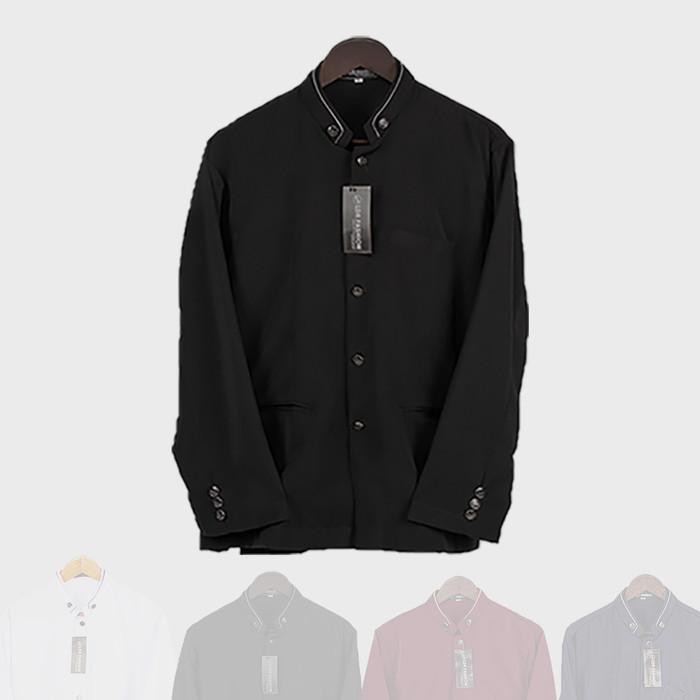 BISA COD - BAJU KOKO PRIA JASKO JAS KOKO POLOS HITAM