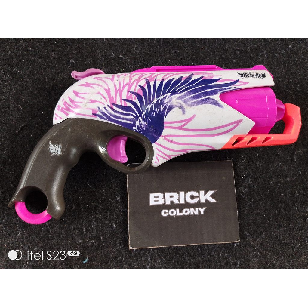 Nerf Rebelle Sweet Revenge 5 Dart Revolver Tembakan Mainan Anak