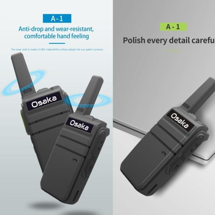 HT OSAKA A1  MINI / WALKIE TALKIE jarak jauh anti air garansi