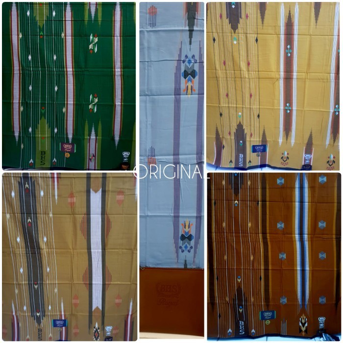 Sarung Bhs Original Royal Stg Mercerized Songket Timbul Gunung