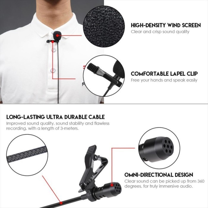 Fantech Mic Clip On Mv01 Lavalier