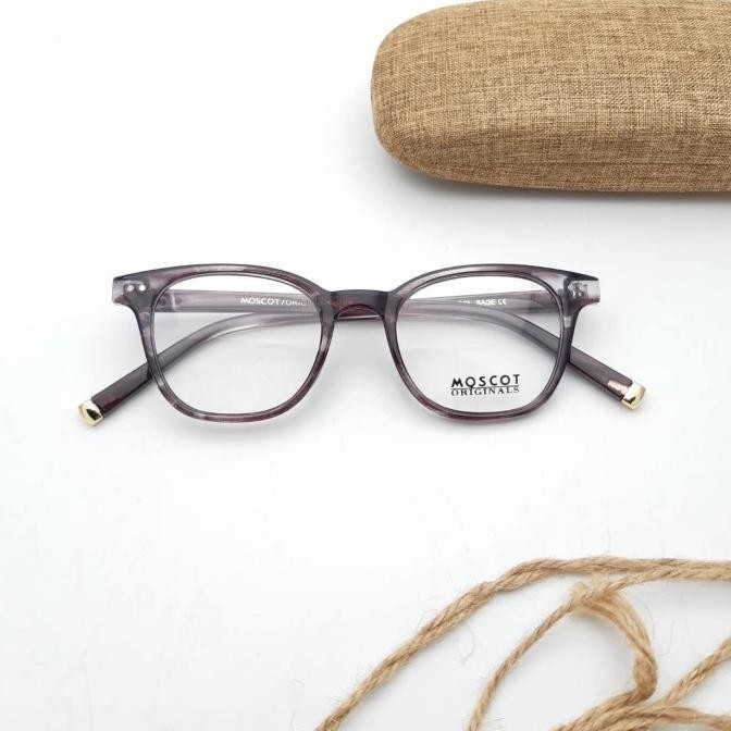 Frame Kacamata Moscot Loren + Lensa Photocromic, Blueray, Bluecromic Original