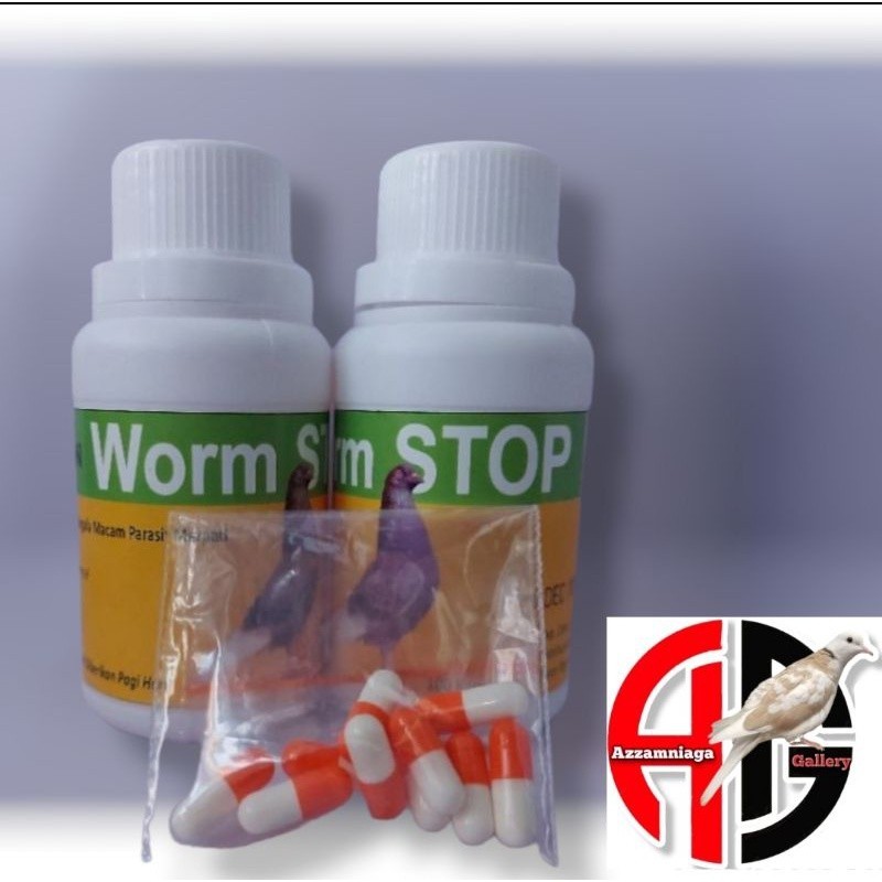 baron worm stop obat cacing khusus merpati jual per butir
