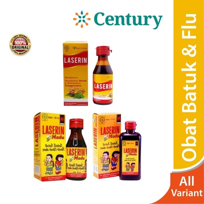 Laserin / Obat batuk / batuk berdahak / masuk angin / sakit tenggorokkan / obat batuk herbal
