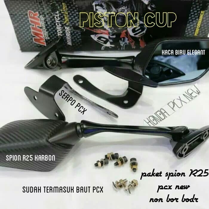 Paket Serpo PCX / Breket Serpo Pcx Spion R 25 Pcx Non Bor Body