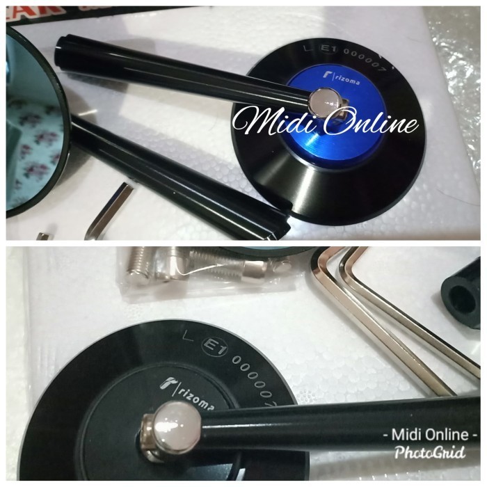 Spion Bulat Rhizoma - Spion Full CNC - Spion Japstyle Vespa W175 Nmax